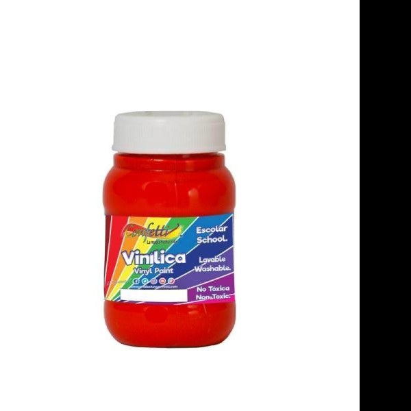 PINTURA VINILICA 100ML CONFETTI ROJO C.12